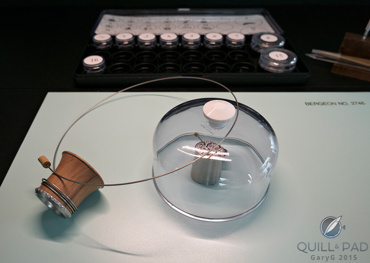 The starting point: base plate, loupe, parts, and tools