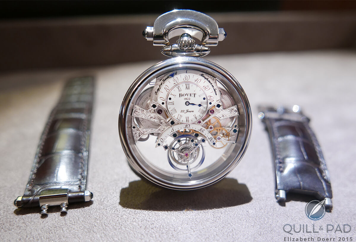 Bovet Amadeo Fleurier BraveHeart Tourbillon with straps removed