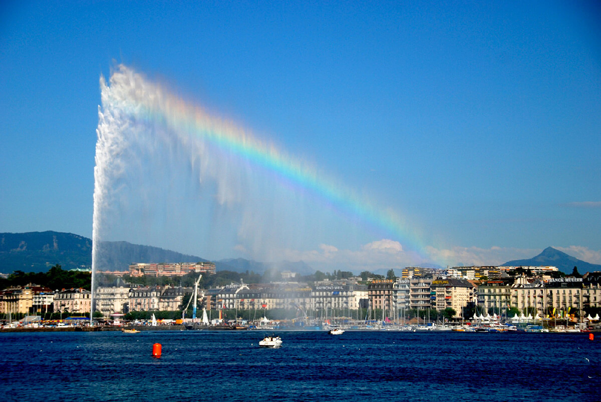 Geneva's iconic Jet d'Ea
