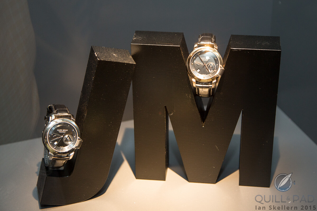Marc Jenni museum pieces; note the use of the initials as props