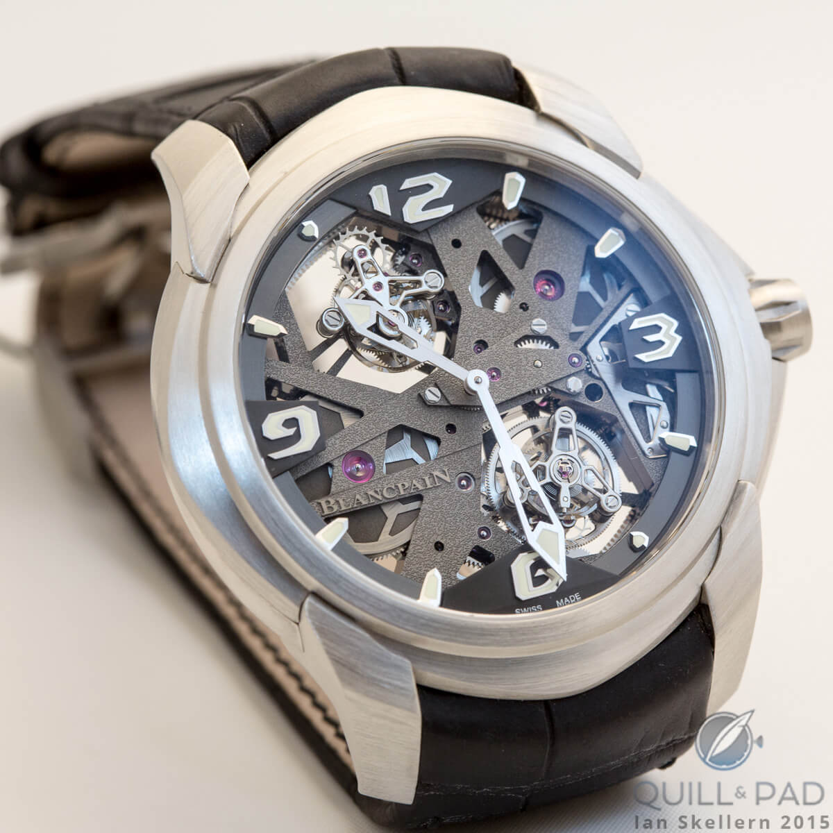 The Blancpain L-evolution Tourbillon Carrousel is striking in its modern visuals