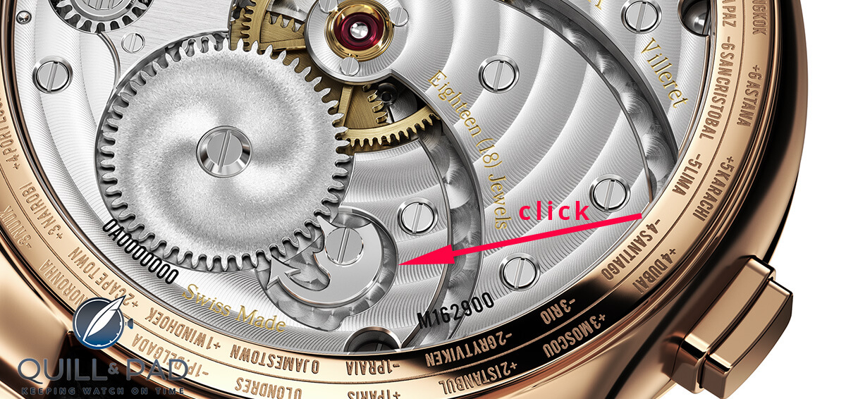 Swooping devil’s tail click on the Montblanc Villeret Tourbillon Cylindrique Geosphères Vasco da Gama