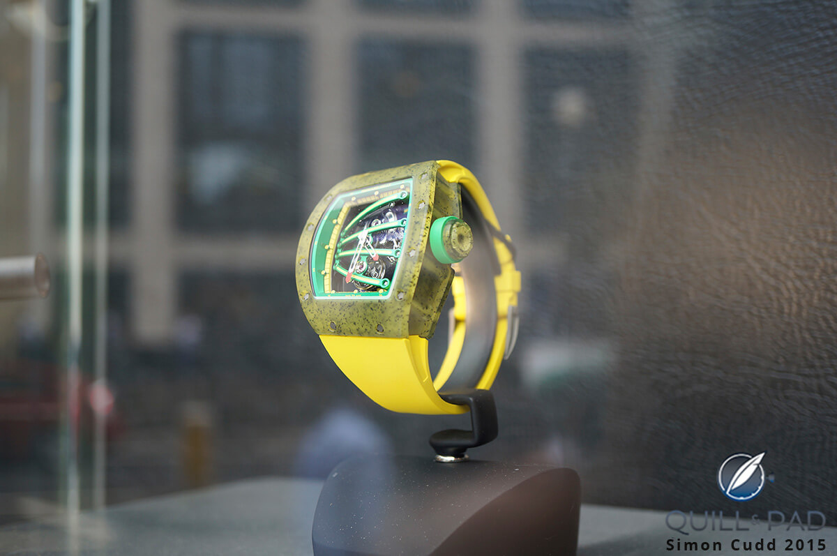 Richard Mille Yohan Blake RM 59-01 in Harrod’s window