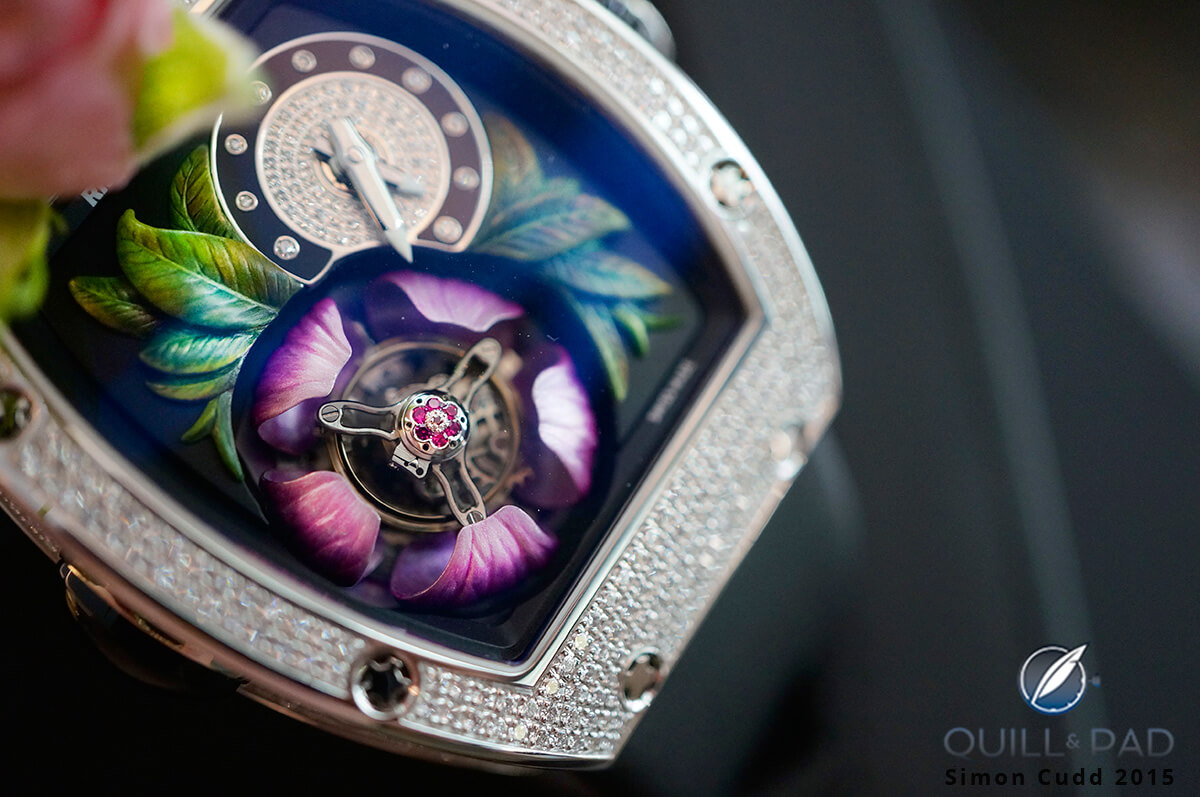 Richard Mille RM 19-02 Tourbillon Fleur (flower open revealing tourbillon)