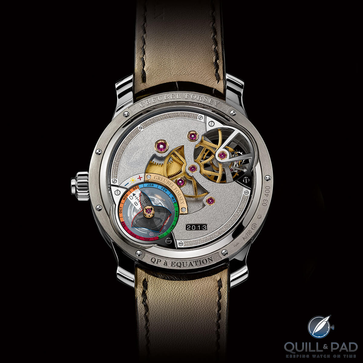 Back of the Greubel Forsey Quantième Perpétuel à Équation