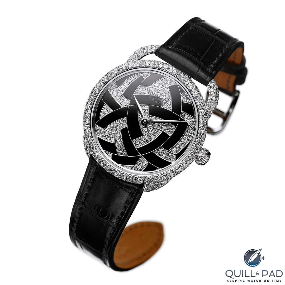 Hermès Arceau Temari with onyx marquetry dial