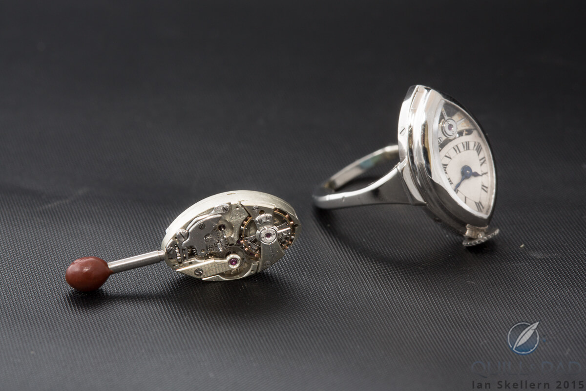 Jaeger-LeCoultre ring watch powered by Caliber 105