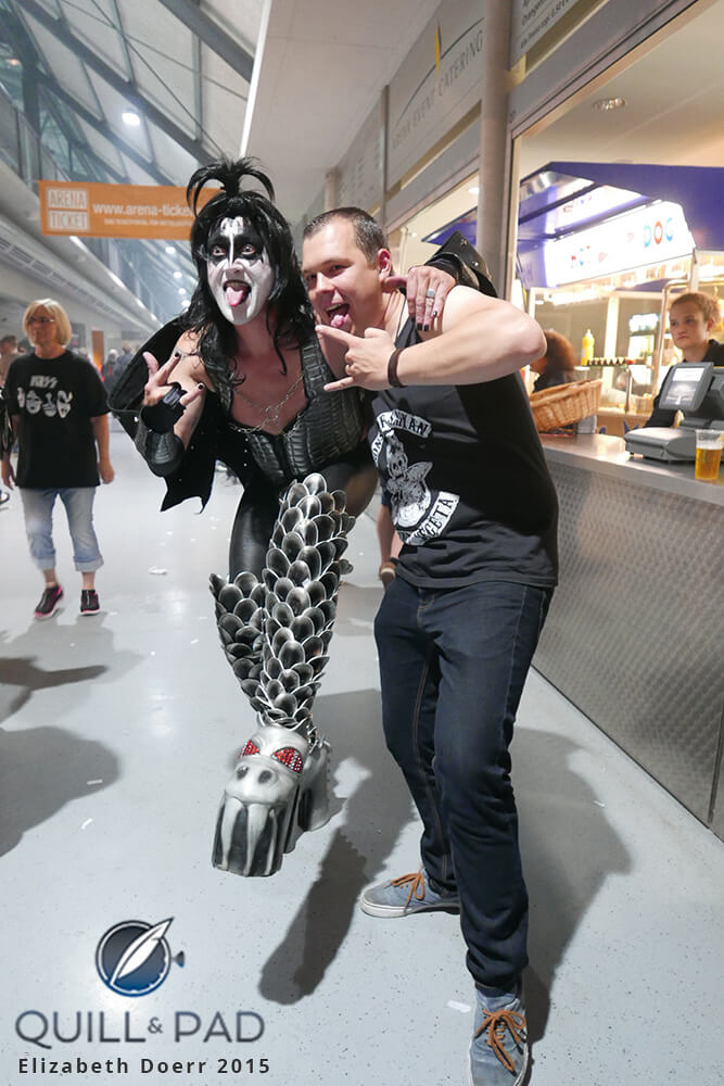 A well-dressed Kiss fan at a recent concert