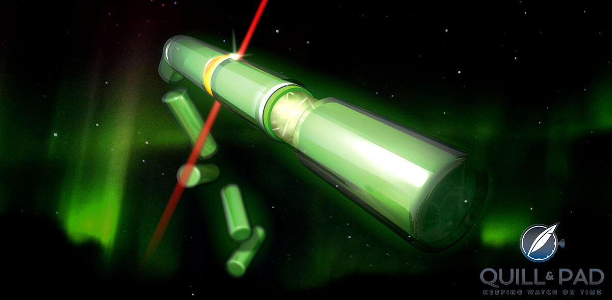 Ball Watch's self-powered glow-in-the-dark micro gas tubes (H₃)