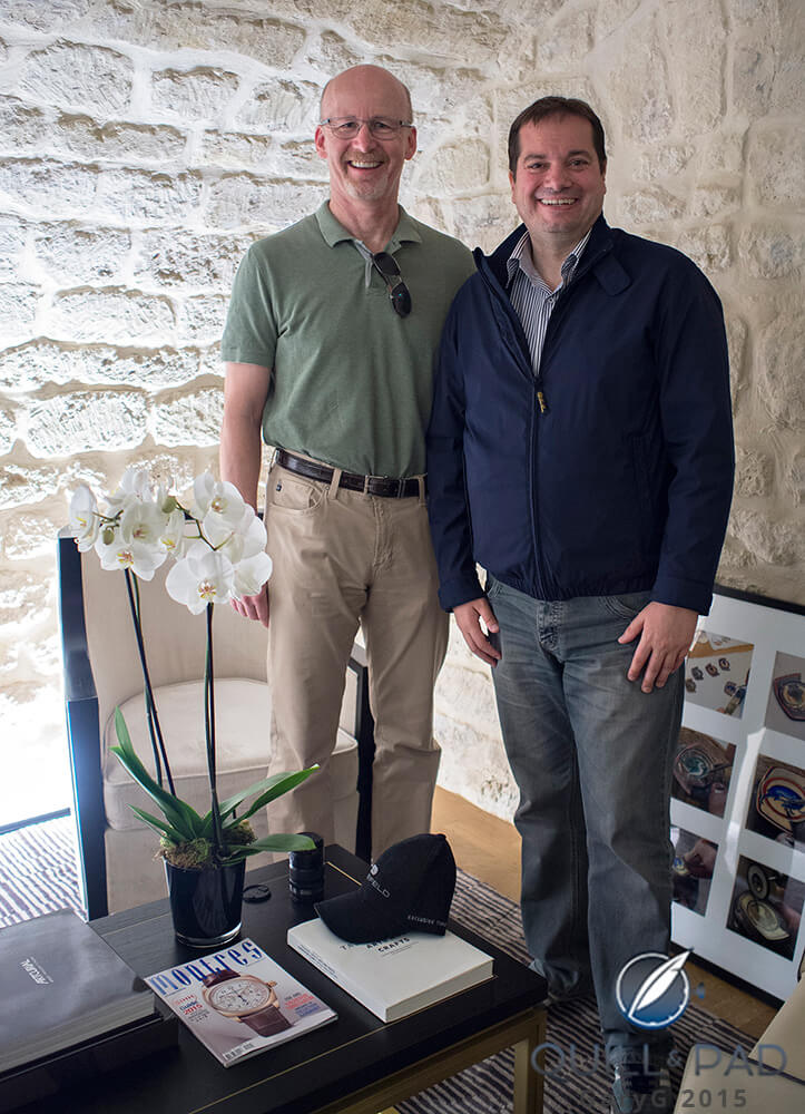 GaryG and François-Xavier Overstake at the Vacheron Constantin Paris boutique