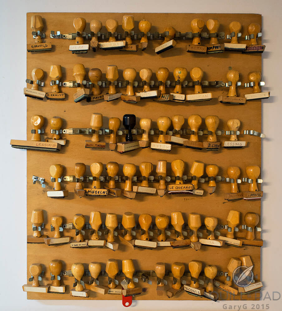 Copyright stamps at the Magnum Paris Archives