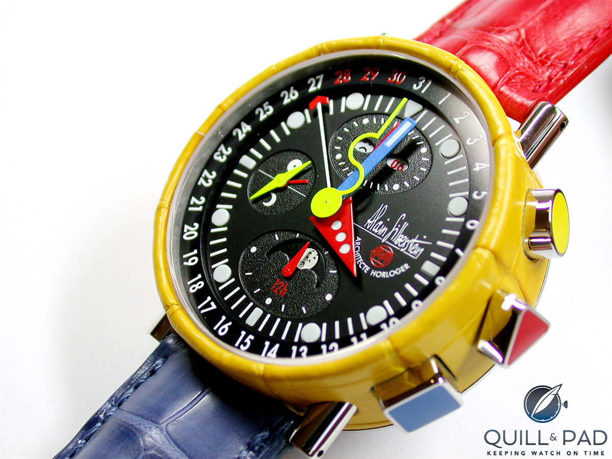 An Alain Silberstein chronograph: every color you like and then some!