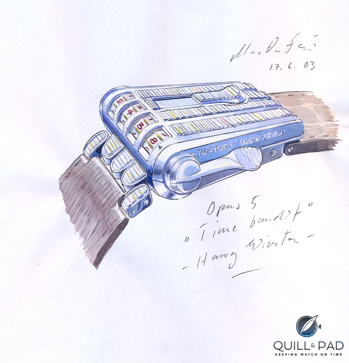 Urwerk's Time Bandit concept for the Opus 5 had slot machine-style indications: the time displayed after the handle was pulled and the rollers stopped spinning