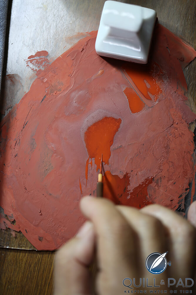 Painting the Hermès Koma Kurabe dials