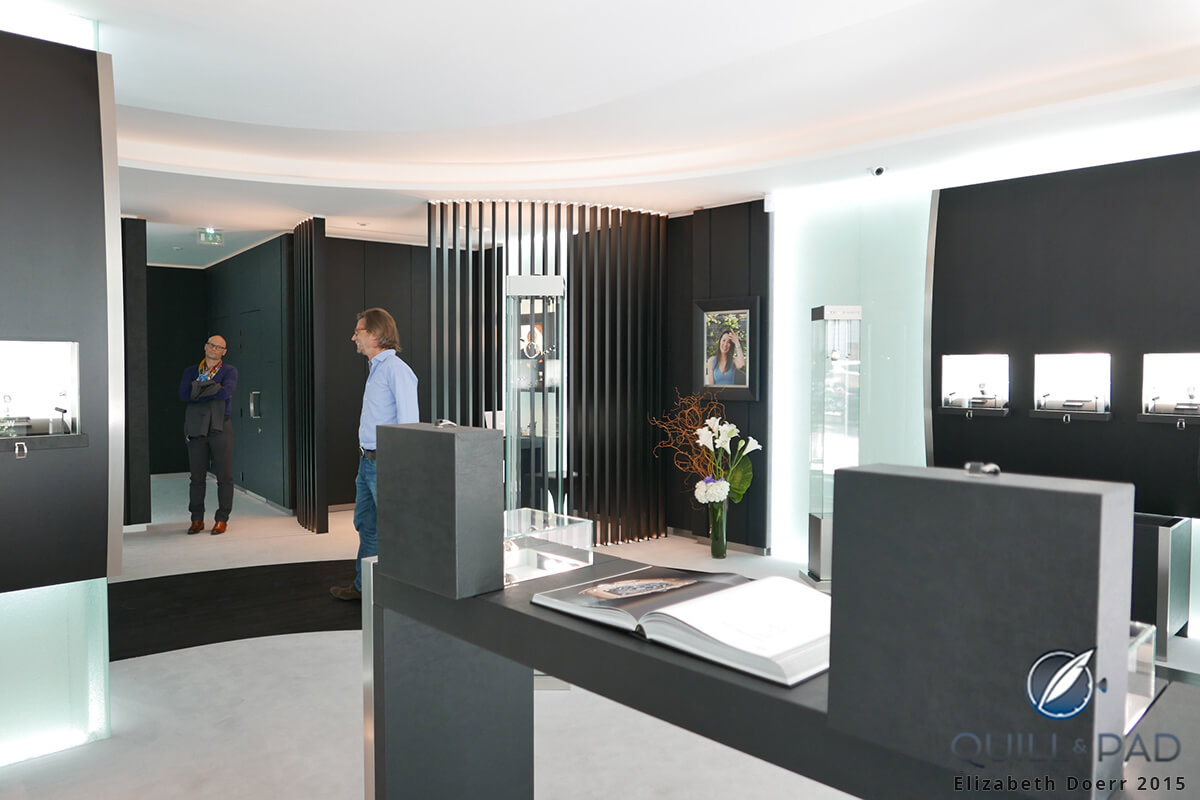 Ground floor of the Richard Mille boutique in Paris