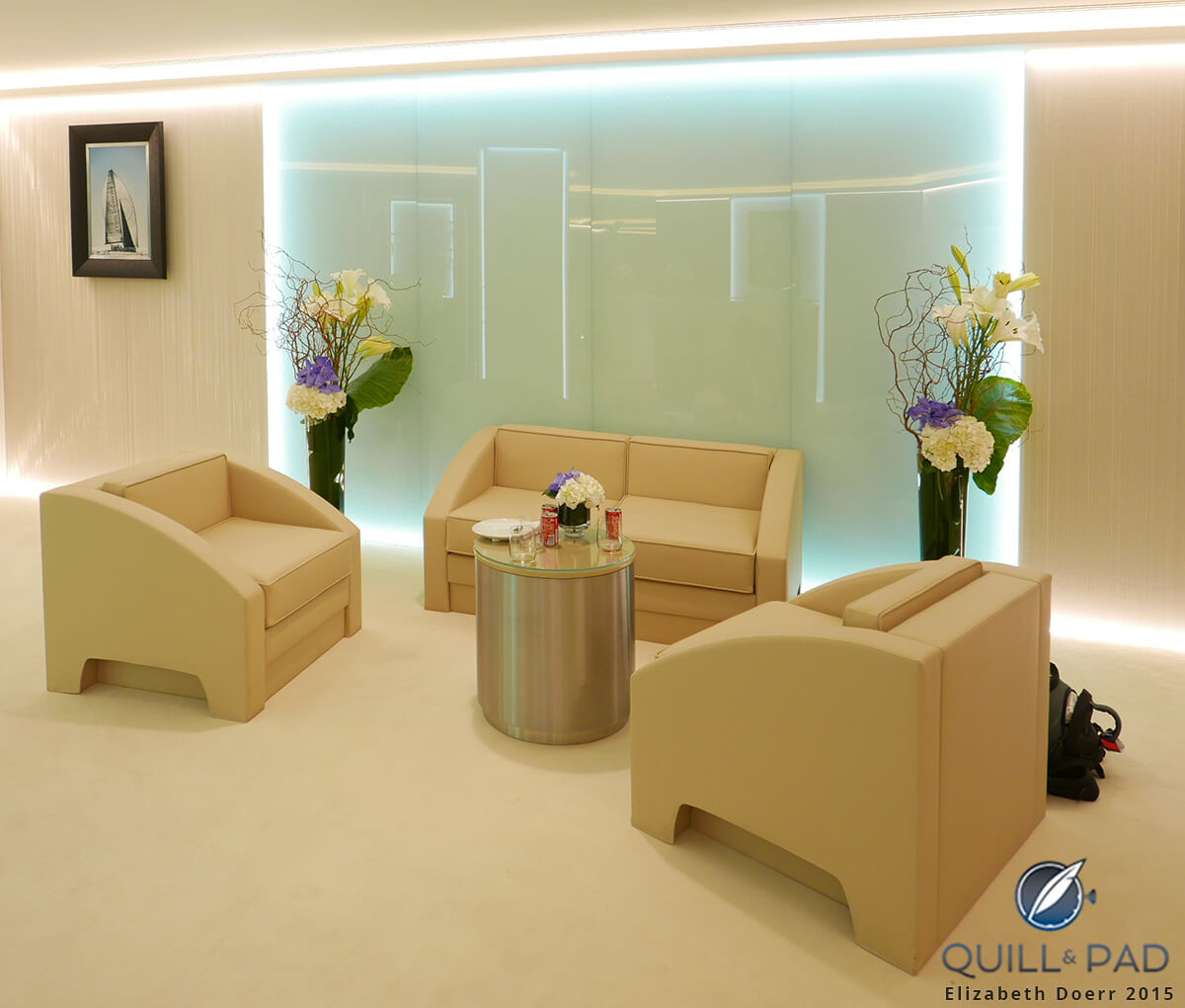 The Richard Mille Paris boutique’s VIP area
