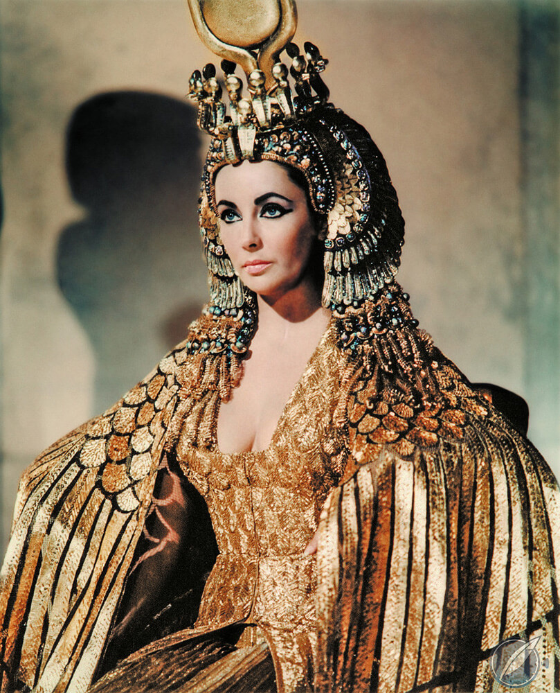 Elizabeth Taylor as Cleopatra in the 1963 film of the same name