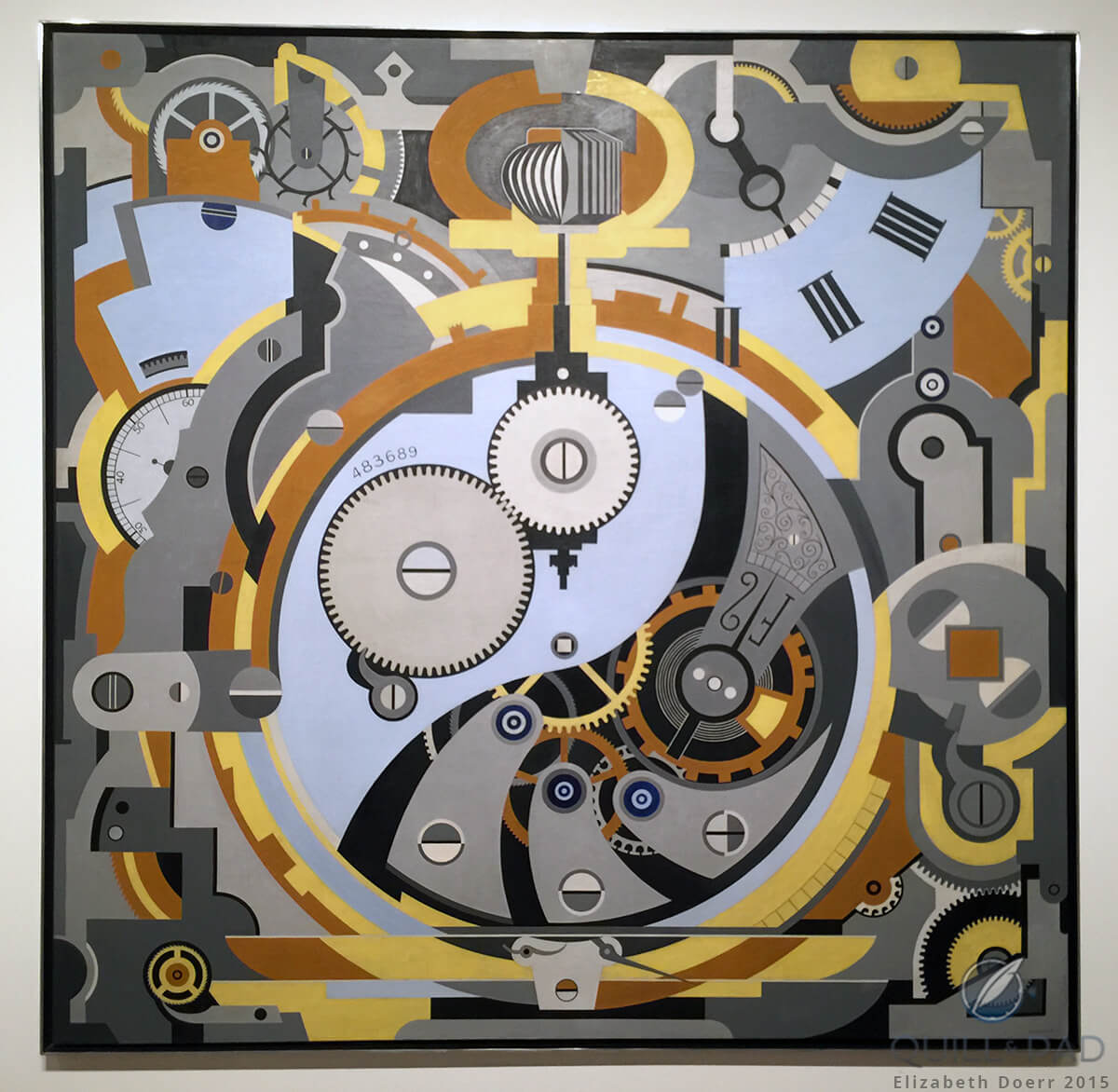 The ‘Watch’ painting by American artist Gerald Murphy