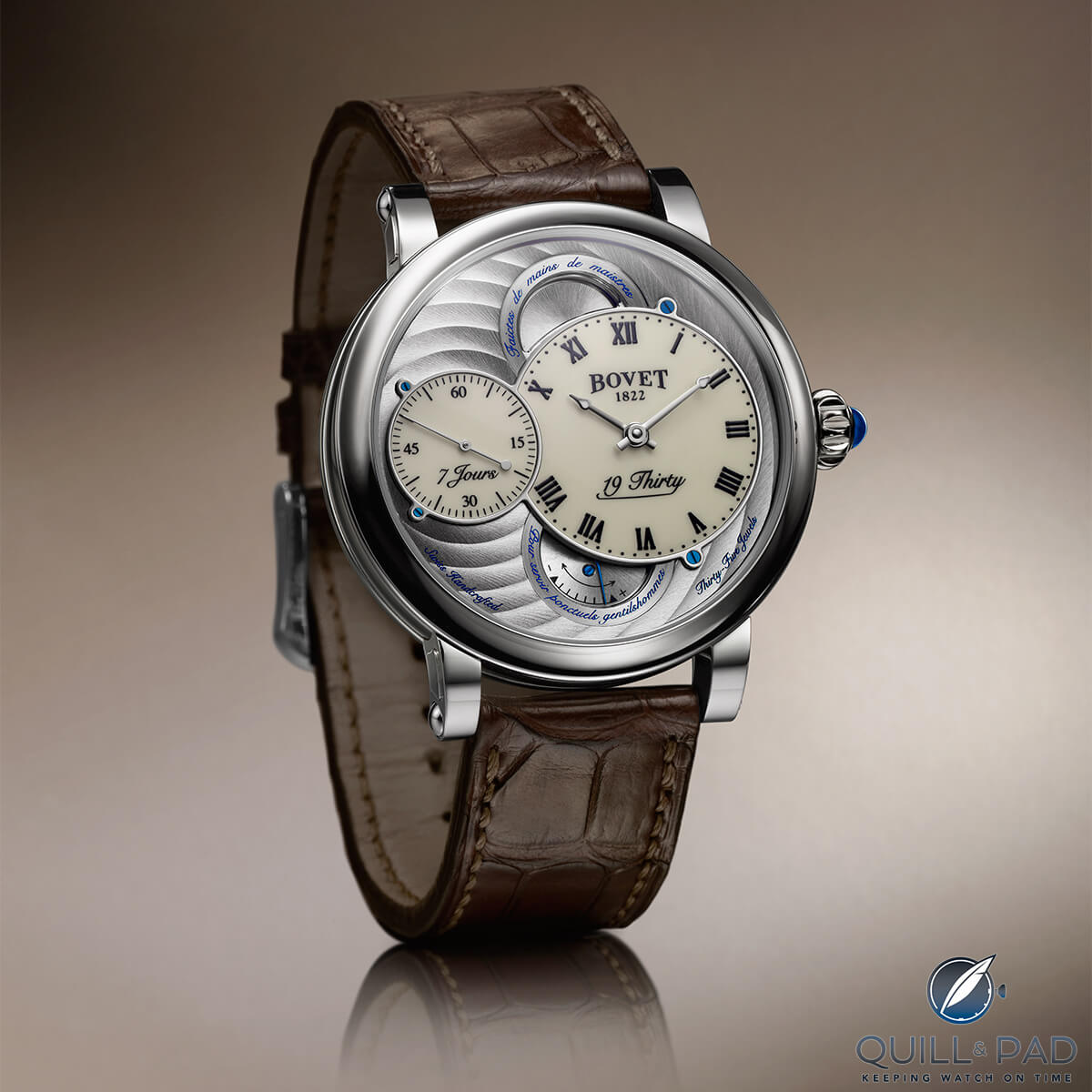 Bovet 19Thirty with ivory-colored dials