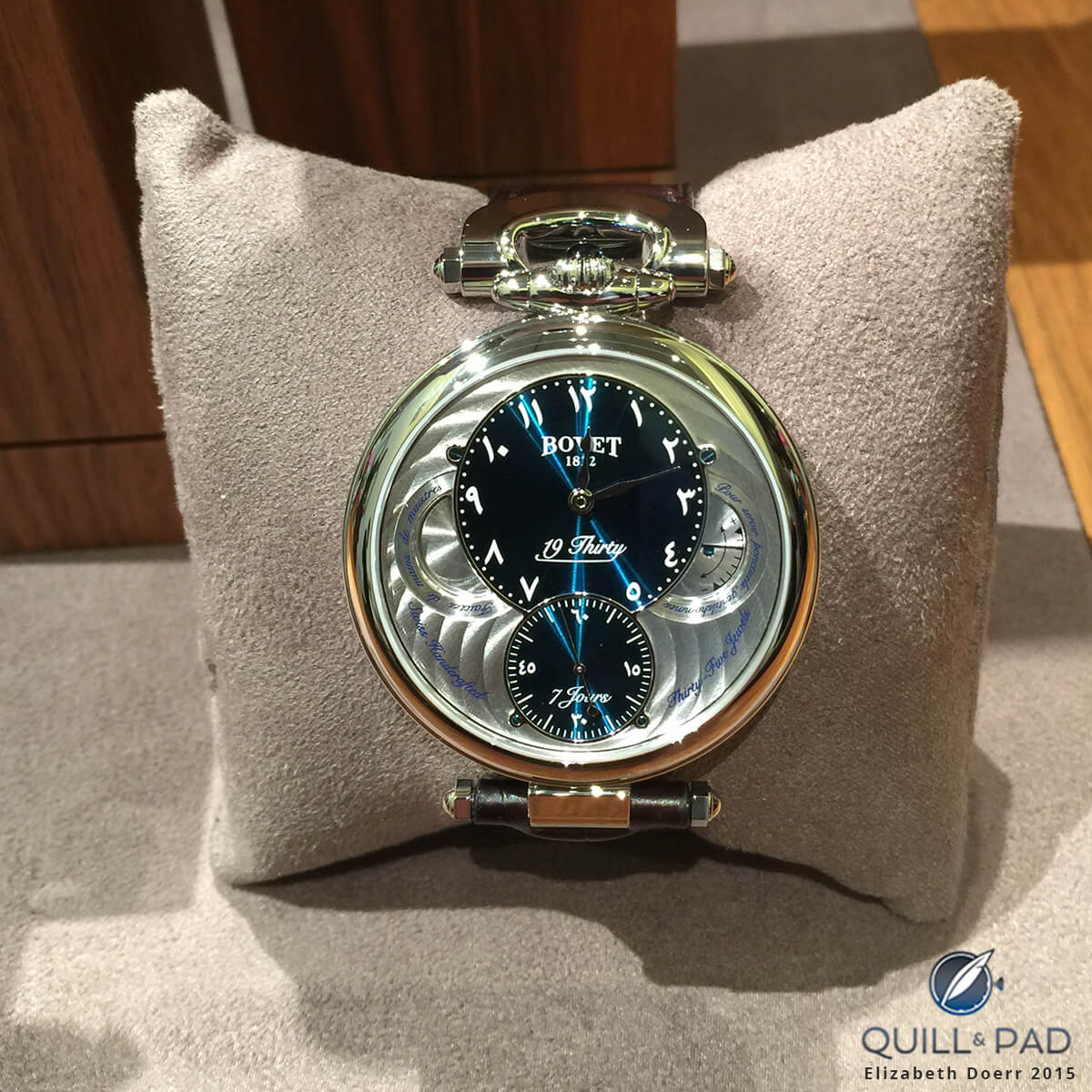 Bovet 19Thirty with blued-steel dials