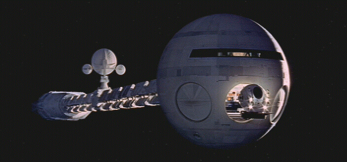 The 'Discovery 1' space ship from the film '2001: A Space Odyessy'