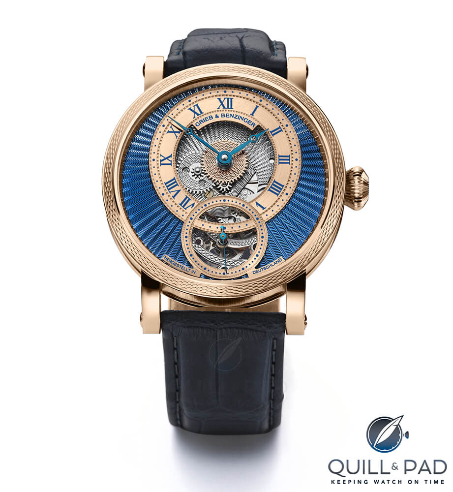 Grieb & Benzinger Blue Polaris in pink gold