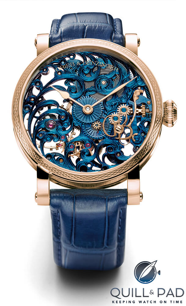 Grieb & Benzinger Blue Tulip in pink gold