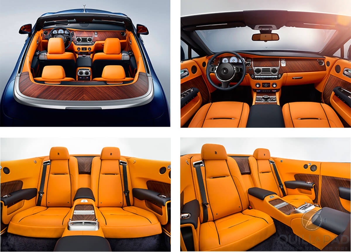 Immaculate leatherwork in the 2015 Rolls-Royce Dawn