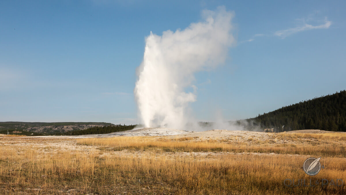 The Old Faithful geyser at Yellowstone National Park
