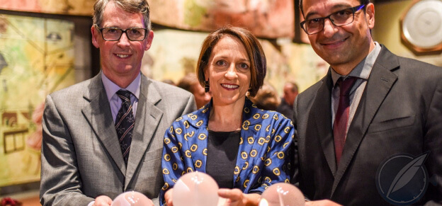 The 2015 Prix Gaïa laureates (l to r): Jonathan Betts (history and research), Anita Porchet (artisanal creation), and Giulio Papi (spirit of enterprise)