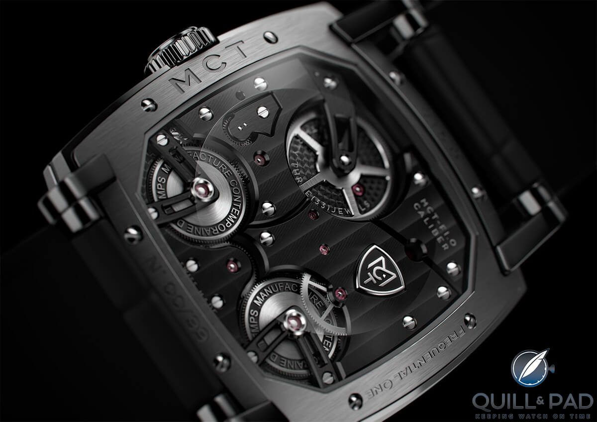 View through the display back of the MCT Frequential One F110