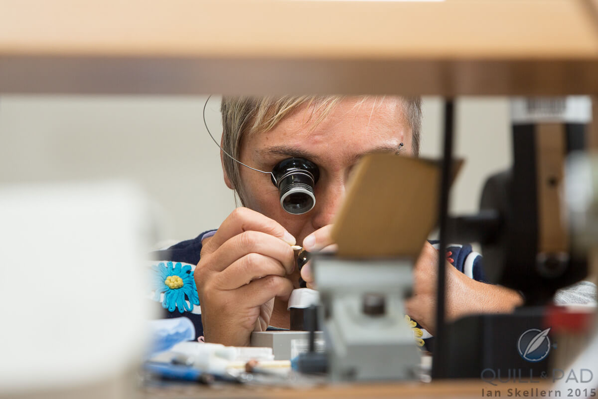 Hand-finishing at Romain Gauthier