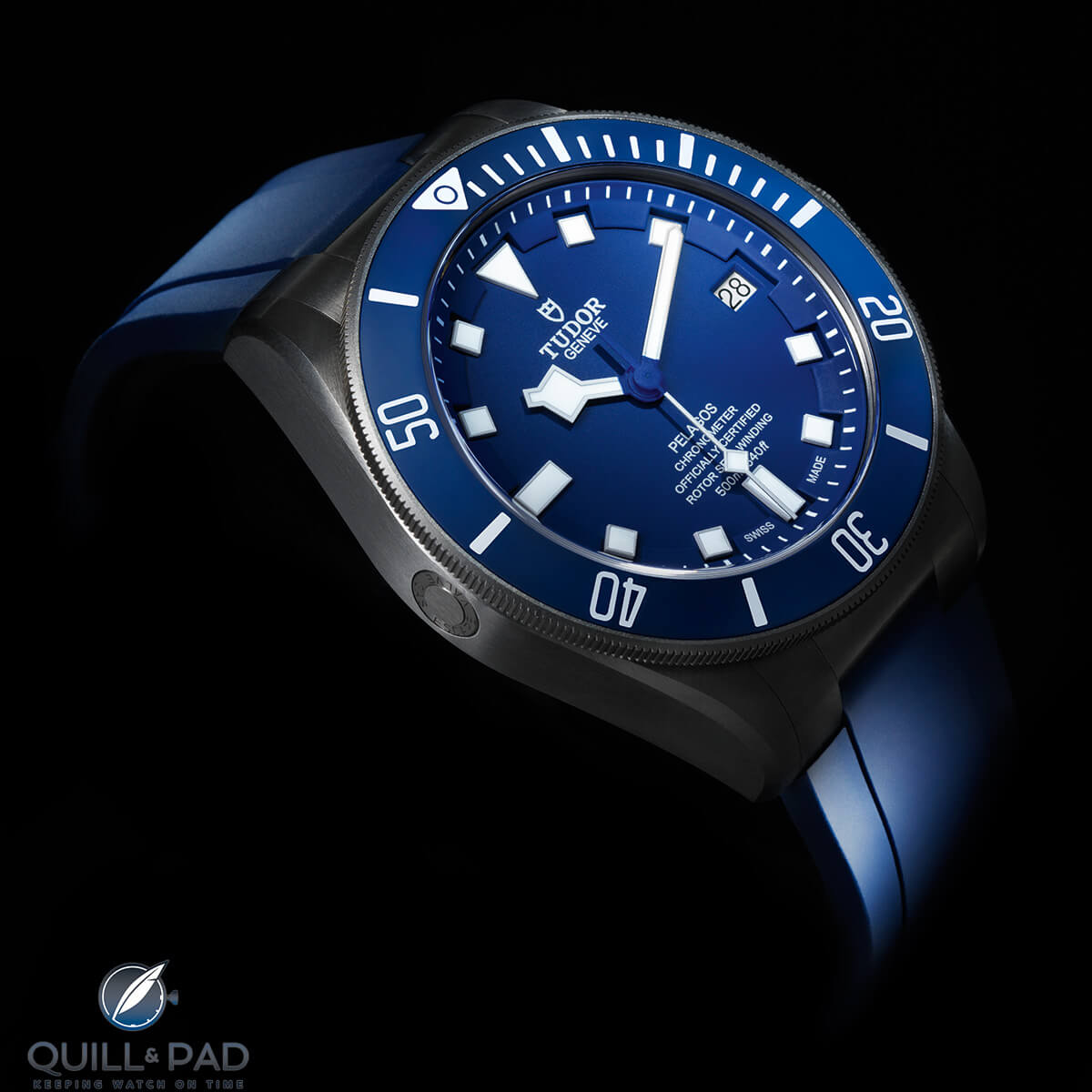 Tudor Pelagos Blue on blue rubber strap