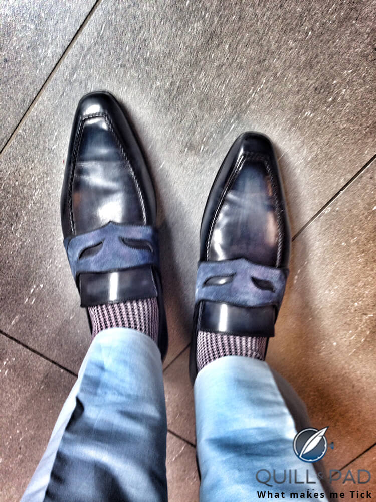 Berluti loafers in blue