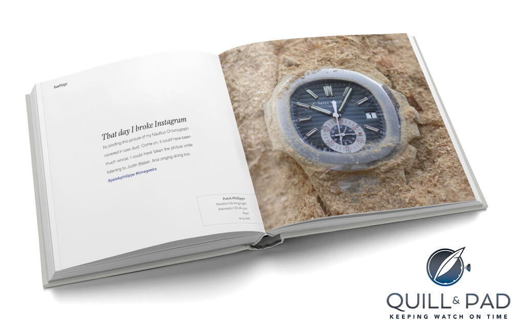 From ‘Hashtags and Watches’: Kristian Haagen’s Patek Philippe Reference 5980 Nautilus in a pile of sawdust