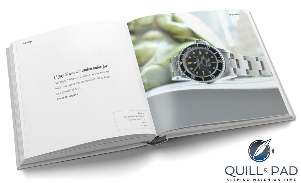 From Kristian Haagen’s ‘Hashtags and Watches’: a Rolex Sea-Dweller Rail Dial Reference 1665