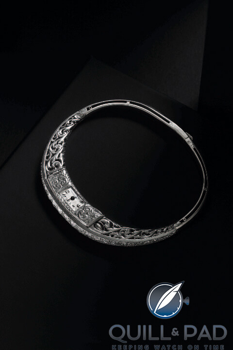 From ‘The Artists of Time’: a fine example of historical watchmaking for ladies in platinum and diamonds commissioned by Sir Bhupindra Singh, Maharaja of Patiala, 1916 (photo Bruno Ehrs)