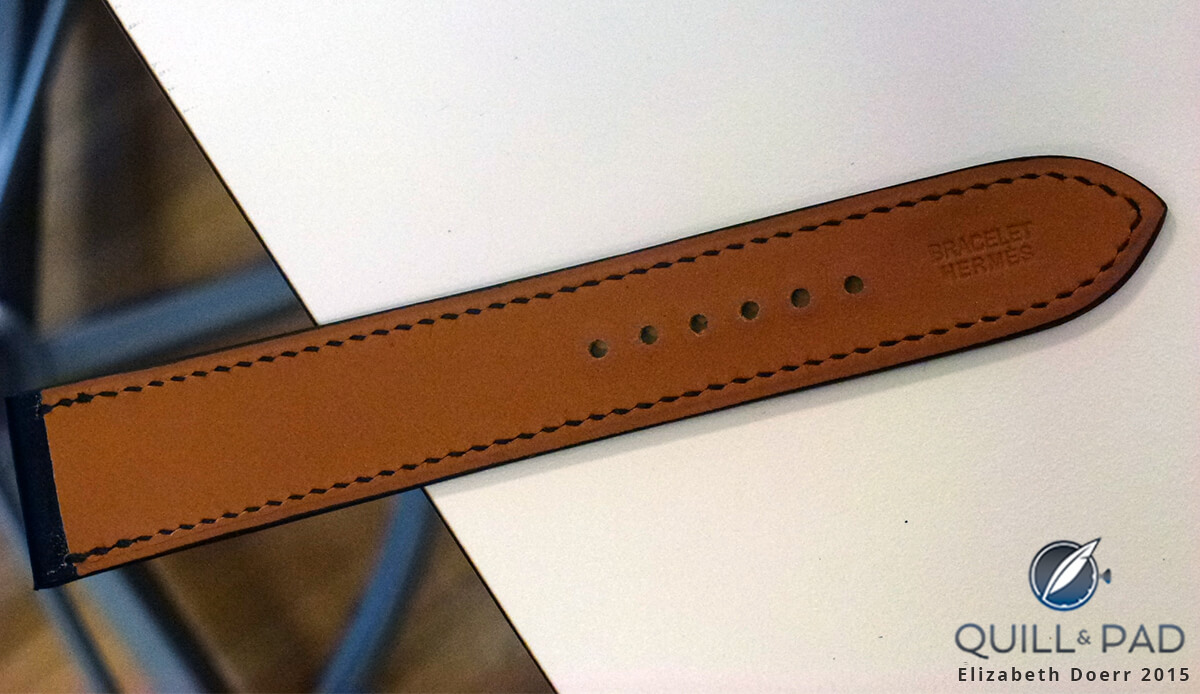 Hermés leather watch strap