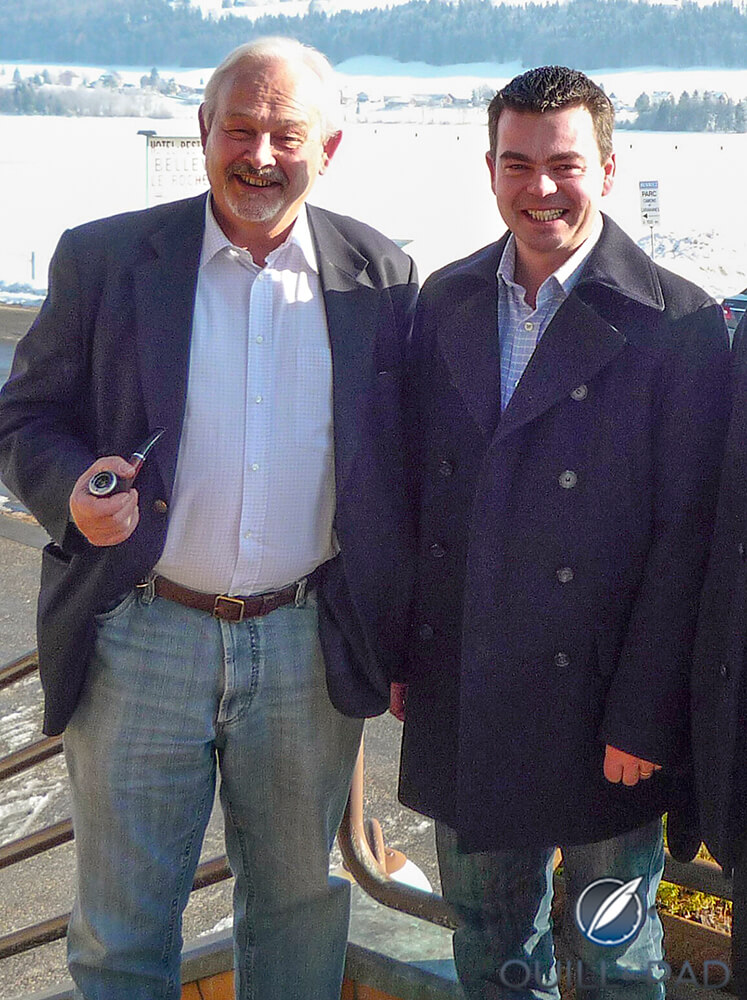 Philippe Dufour with Romain Gauthier in 2010