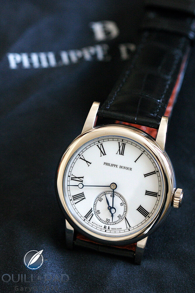 Simple style, take one: the author’s Philippe Dufour Simplicity