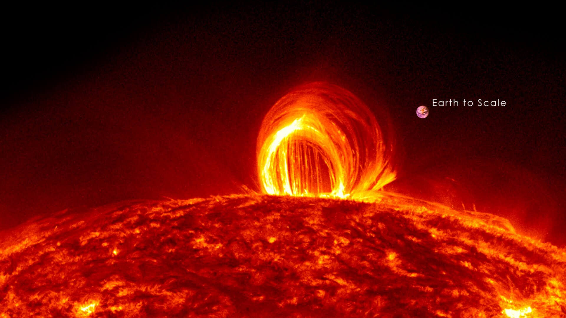 When a loop of magnetic field on the sun snaps it causes a solar flare
