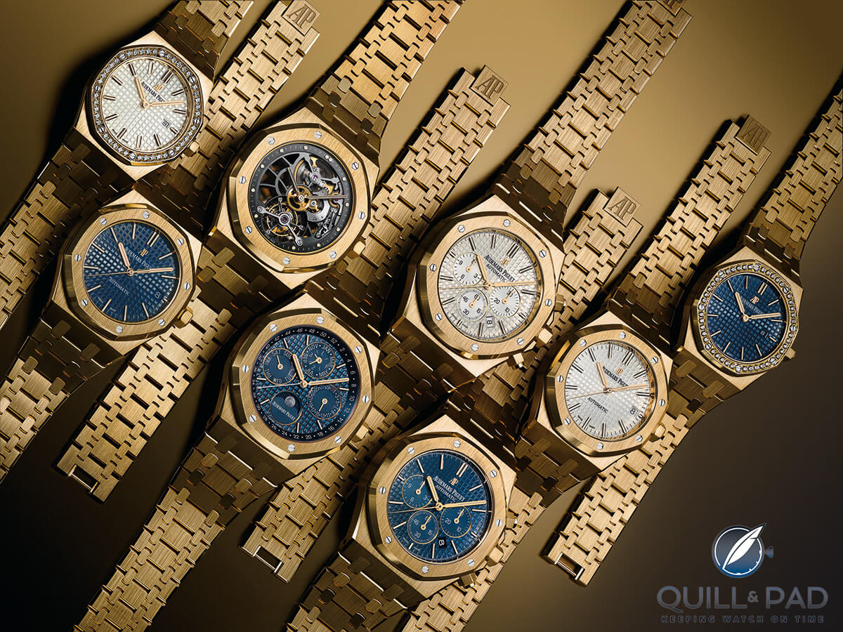 Audemars Piguet's 2016 Royal Oak collection in 2N yellow gold