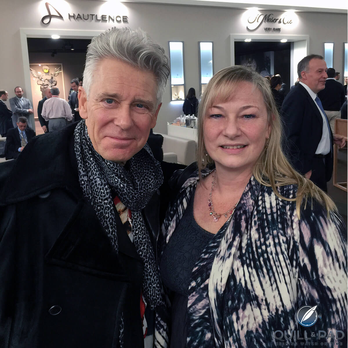 U2 bassist Adam Clayton with Elizabeth Doerr at SIHH 2016