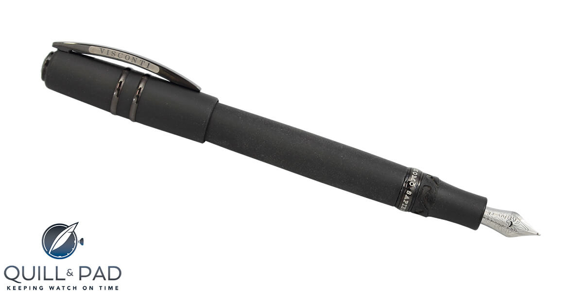 Visconti Homo Sapiens Dark Ages fountain pen with cap off