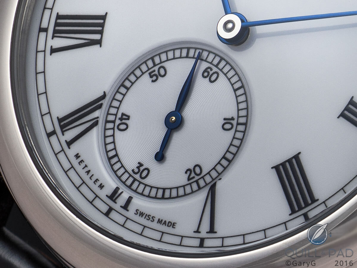 Dial detail of the Philippe Dufour Simplicity