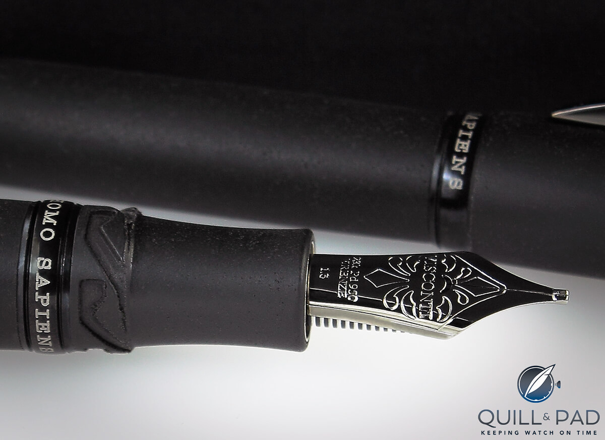 Nib of the Visconti Homo Sapiens Dark Ages fountain pen