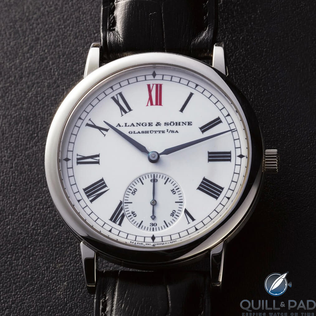 Sale of stolen goods: Nicolas’ A. Lange & Söhne Langematik Anniversary (photo courtesy Antiquorum)