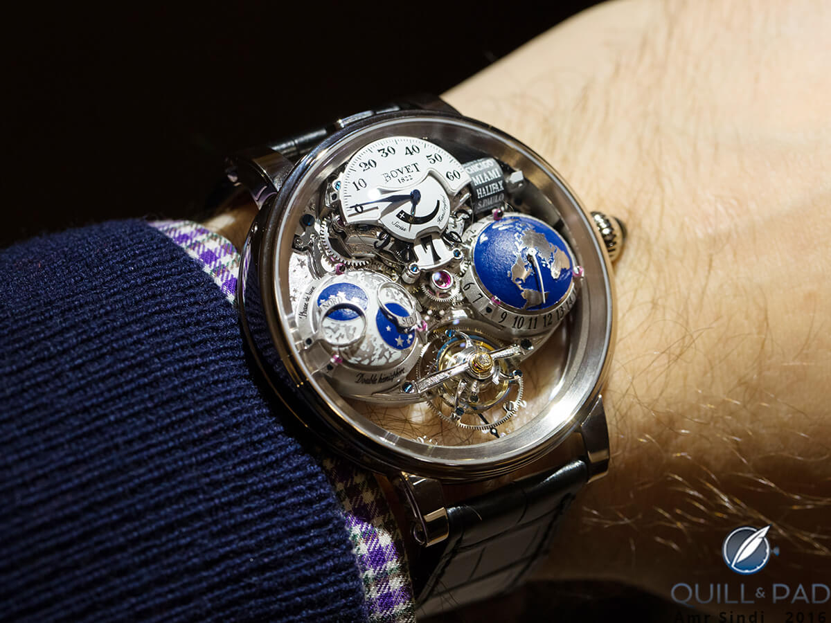 Wristshot of the Bovet Récital 18 Shooting Star