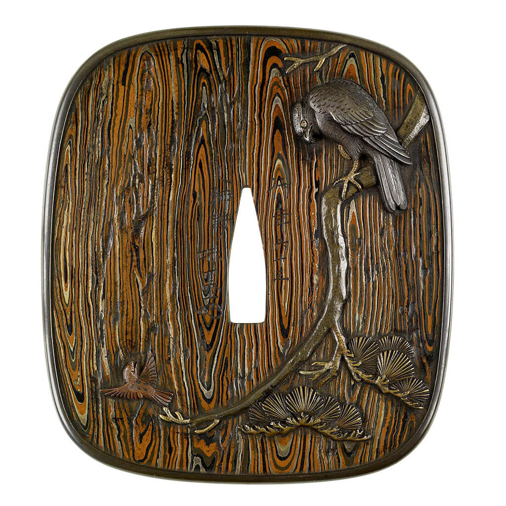 The inspiration for Engelbarts' Tsuba watch is this tsuba made by Hamano Masanobu in 1836