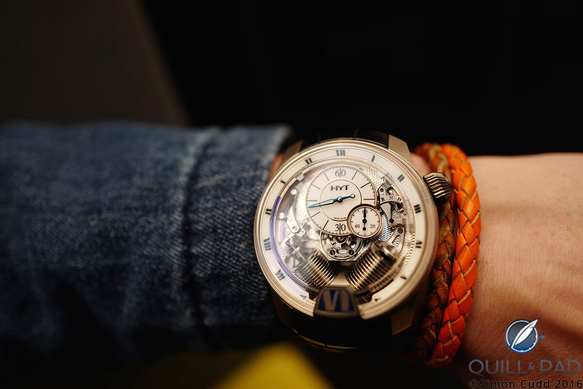 HYT H2 Tradition on the wrist